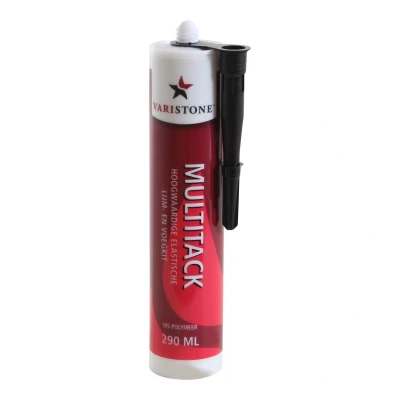 Afbeelding van Varistone Multitack Zwart Steenlijm (kit)