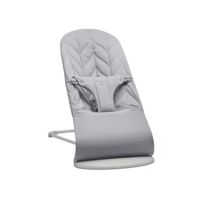 Afbeelding van BabyBjörn Wipstoel Bliss Geweven Kroonblad quilt Lichtgrijs Ergonomisch Verstelbaar Inklapbaar