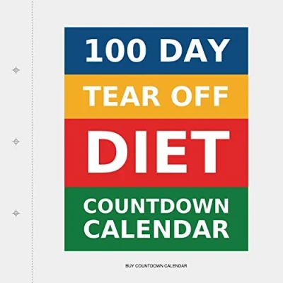Afbeelding van 100 Day Tear Off Diet Countdown Calendar