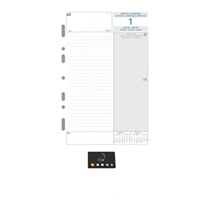 Afbeelding van Navulset voor organisator Exatime 21 Civile 2025, 1 dag per pagina + Blumie zelfklevende index (Exatime 21, 28250E)