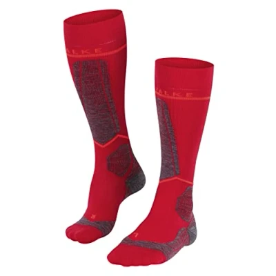Afbeelding van FALKE SK Wool anti blaren, zweet merinowol wintersportsokken dames rood Maat 39 42 W1