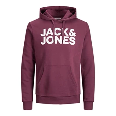 Afbeelding van JACK &amp; JONES Jjecorp Logo Noos Hoodie voor heren (1 stuk), Koninklijke haven/witte print