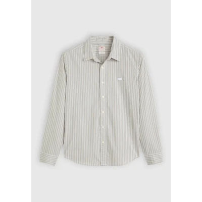 Afbeelding van Levi&#039;s Battery SLIM Overhemd, Heren, Maat: Small, Rory stripe bright white