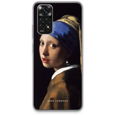 Afbeelding van Case Company® hoesje geschikt voor Xiaomi Redmi Note 11S The Pearl Earring Soft Cover Telefoonhoesje Bescherming aan alle Kanten en Schermrand
