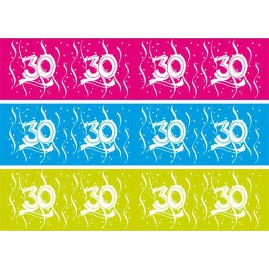 Afbeelding van Afzetlint 30 jaar blauw