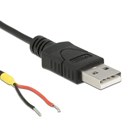 Afbeelding van DeLOCK 85664 USB 2.0 kabel type A naar 2x open 1,5m Raspberry Pi