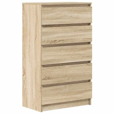 Afbeelding van vidaXL Commode Sonoma eiken 60 x 36 103 cm bewerkt hout