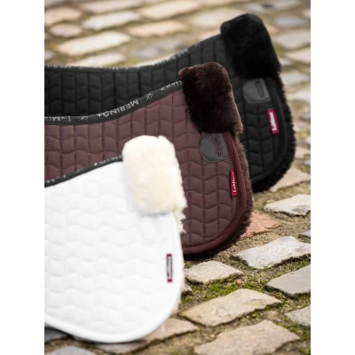 Afbeelding van LeMieux Zadelonderlegger Merino Wol Bruin M Agradi.be