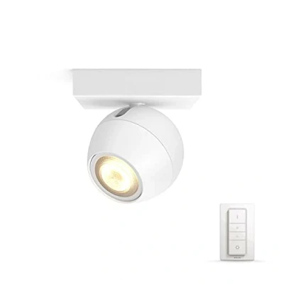 Image de Philips Lighting Hue White Ambiance BUCKRAM Spot 1x5.5W Blanc (télécommande incluse), compatible bluetooth