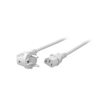 Afbeelding van C13 kabel ProCable 1.8 meter (Haaks, Wit)