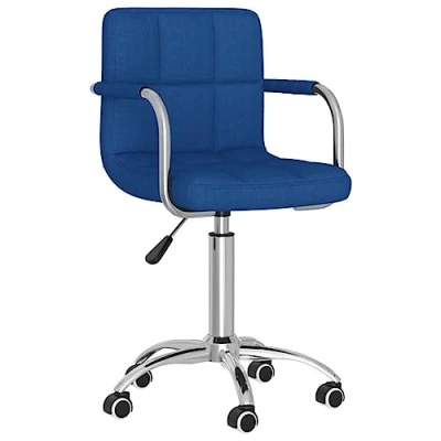Afbeelding van vidaXL Kantoorstoel draaibaar stof blauw