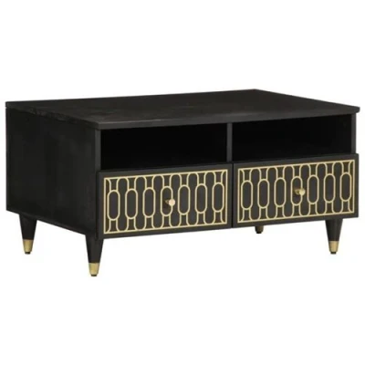 Image de vidaXL Table basse 80x54x40 cm bois de manguier massif358333