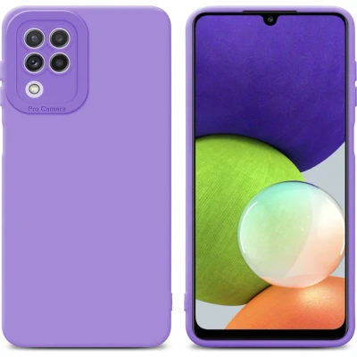 Afbeelding van Cadorabo Hoesje geschikt voor Samsung Galaxy A22 4G in Fluid LICHT PAARS Beschermhoes gemaakt van flexibel TPU silicone Cover Case