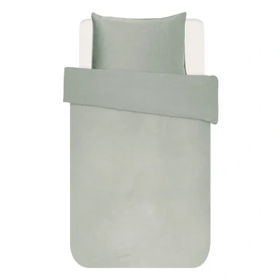 Afbeelding van ESSENZA Minte Dekbedovertrek Dusty green Eenpersoons 140x200/220 cm