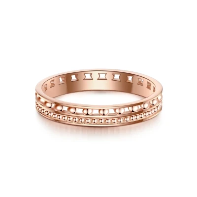 Afbeelding van Glanzstücke München Ring Rose goldcoloured, Dames, Maat: 52, gold/coloured