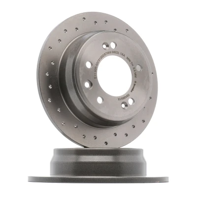 Afbeelding van BREMBO 08.A869.1X Remschijf 262 10 5 volledig, Geperforeerd Gecoat Met schroeven KIA: Sportage III, cee‘d I Hatchback, Estate, HYUNDAI: ix35