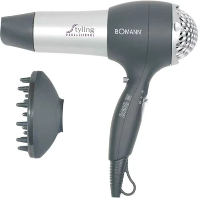 Image de Bomann HTD 889 Sèche cheveux CB 2000W Noir/Argent