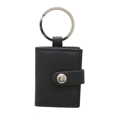 Afbeelding van Deknudt, Unisex, Sleutelhanger, Sleutelhanger 3,5x4,5 imitatieleer S59NS3, Zwart