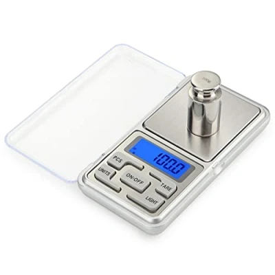 Afbeelding van Meichoon Zakweegschaal voor zeer nauwkeurige sieraden, digitale milligram weegschaal, C32, 500 g, navulverpakking sieraden en edelstenen, kleine elektronische weegschaal C32