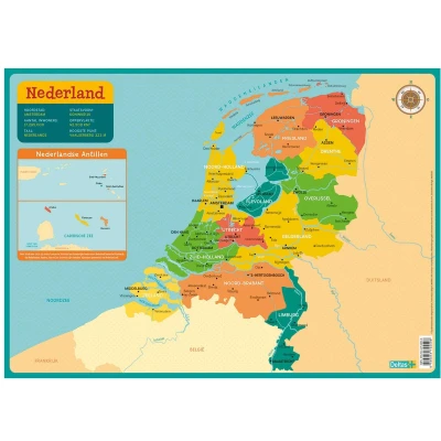 Afbeelding van Deltas Onderlegger Kaart Nederland