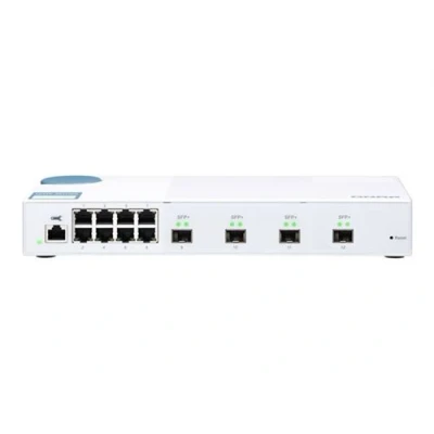 Image de QNAP QSW M408S Commutateur Géré 8 x 10/100/1000 + 4 10 Gigabit SFP+ de bureau