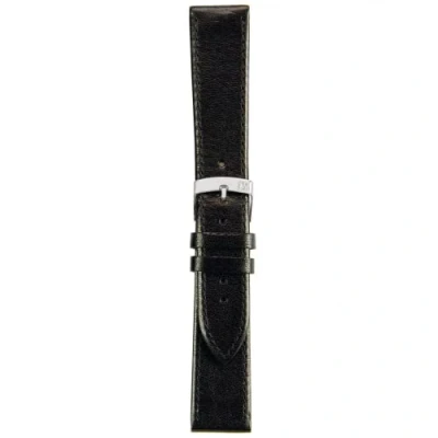 Afbeelding van Morellato horlogeband Agila X3425695019CR20 / PMX019AGILA20 Glad leder Zwart 20mm + standaard stiksel