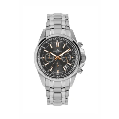 Afbeelding van Jacques Lemans Liverpool Chronograaf, Heren, Maat: One Size, Steel black rose gold