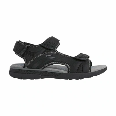 Afbeelding van Geox U Spherica EC5 Outdoorsandalen schwarz, Heren, Maat: 45, Schwarz Imitatieleer/ textiel