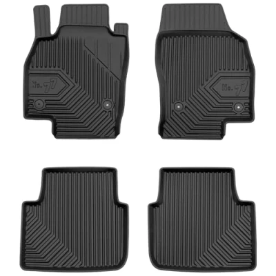 Afbeelding van M MOTOS Rubberen vloermat voor Skoda Scala vanaf 2019, verbeter je reiscomfort met de nr. 77 zwarte antislip mat auto, alle weersomstandigheden, bescherming tegen vuil