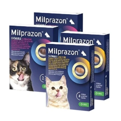 Afbeelding van Krka Milprazon Kauwtabletten Ontwormingstabletten Kat &gt;0,5 KG 4 MG/10 MG 2 TBL (409921)