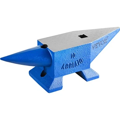 Image de VEVOR Enclume de forgeron 22lbs(10 kg) d’acier Noir Forger Riveter Aplatir Former le métal Travail du Traitement thermique Bijoutier Marteau comme cadeau Portable Robuste En sécurité