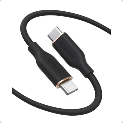Afbeelding van Anker USB C naar kabel, 240 W, type snellaadkabel, voor iPhone 16/15, MacBook Pro/Air, iPad Galaxy S24 en meer (USB 2.0, 180 cm, nachtzwart)