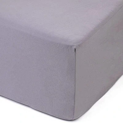 Afbeelding van Amago HSC Hoeslaken, 50 cm muts, 100% katoen, 180 x 200 zilver