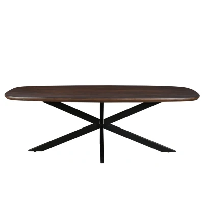 Afbeelding van Jesper deens ovale eettafel 210 cm hout bruin