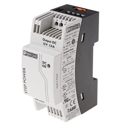 Afbeelding van Phoenix Contact STEP PS/1AC/12DC/1.5 DIN rail netvoeding 12 V/DC 1.65 A 18 W Aantal uitgangen: 1 x Inhoud: stuk(s)