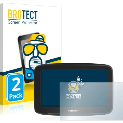 Afbeelding van BROTECT Screenprotector voor TomTom GO Basic (6&quot;) Folie Beschermfolie matte (2 Stuks)