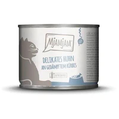 Afbeelding van 6x200g MjAMjAM heerlijke kip op gestoomde pompoen nat kattenvoer