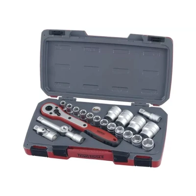 Afbeelding van T1221 6 Doppenset 1/2&quot; 10 32mm k. 21 dlg.
