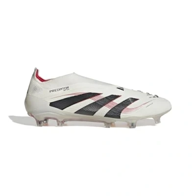 Afbeelding van adidas Performance Predator Elite Laceless FIRM Ground Voetbalschoenen met kunststof noppen, Heren, Maat: 43 1/3, Off white/core black/pure ruby