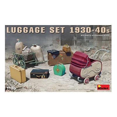 Afbeelding van 1:35 MiniArt 35582 Luggage Set 1930 40s Plastic Modelbouwpakket