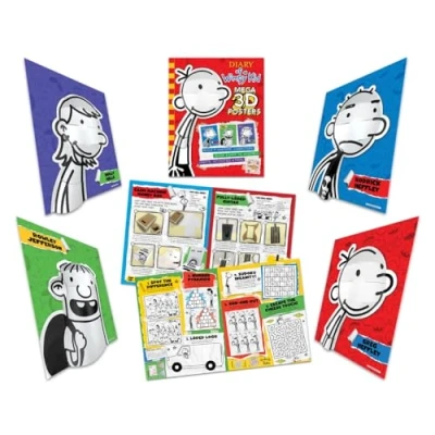 Afbeelding van Scan the QR code to see how create your own wall art! Diary of a Wimpy Kid: Pop Heads 3D Crafts