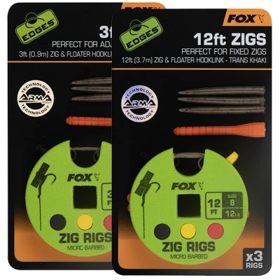 Afbeelding van Fox Edges Arma Point Zig Rigs Size 8 12ft (3x 12ft)