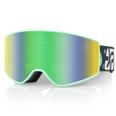 Afbeelding van EXP VISION Ouder kind skibrilset, anti condens sneeuwbril, 100% uv bescherming, OTG snowboardbril voor mannen, vrouwen, jongeren, kinderen