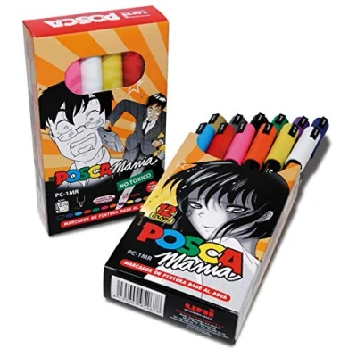 Afbeelding van Markeerset Uni Ball Posca Mania PC 1MR Multicolour