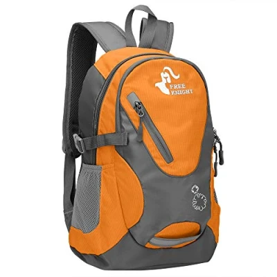 Afbeelding van free knight Kleine rugzak 20 liter wandelrugzak waterdichte reisrugzak lichtgewicht, Oranje
