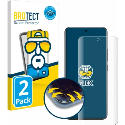 Afbeelding van BROTECT Screenprotector voor Xiaomi 14 Pro Folie Beschermfolie transparant volledig dekking (2 Stuks)