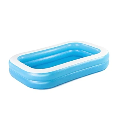 Afbeelding van Bestway 54006 Opblaasbaar familiezwembad, rechthoekig, transparant, 262 x 175 51 cm, 1 stuks