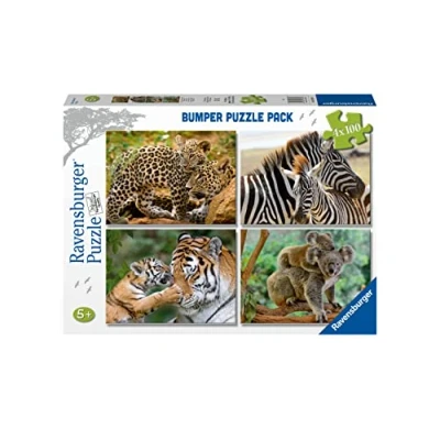 Afbeelding van Ravensburger Puzzel 4x100 bumper pack, 05624