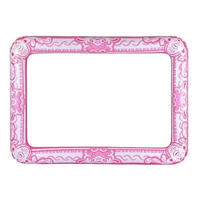Afbeelding van Roze foto prop opblaasbare fotolijst 60 x 80 cm Selfie frame Inflatable party