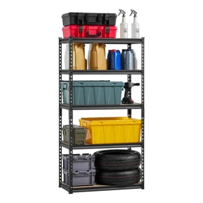 Image de VEVOR Étagère de Rangement Garage Métallique 5 Niveaux 907 kg 406x813x1596 mm